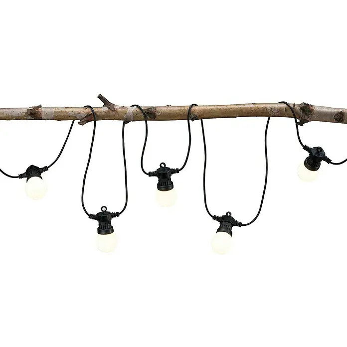 Paulmann Plug & Shine Guirnalda luminosa LED - 6,8 m, Para exterior, 7 luces, IP44 - Foto ambiente