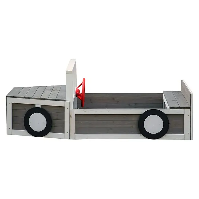 Dobar Sandkasten - 170 x 97,5 x 63 cm, Hemlocktanne - Linke Seitenansicht