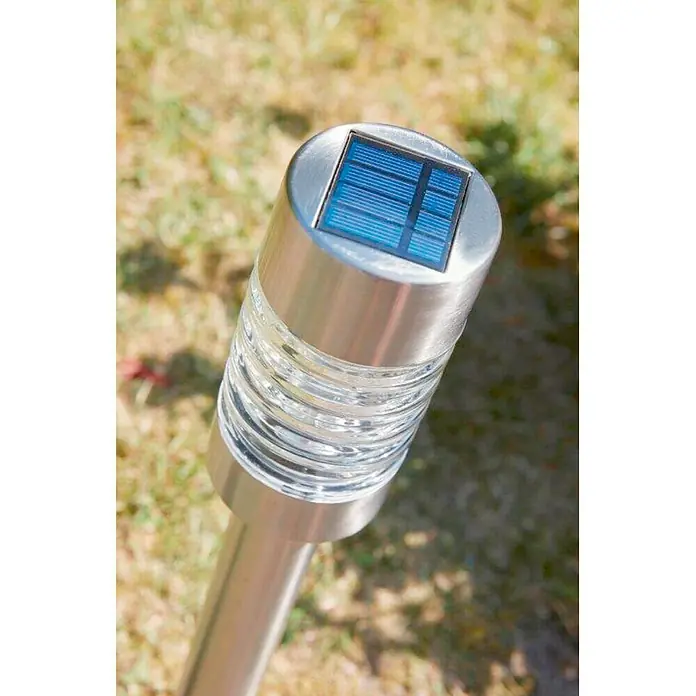 Luxform Solarleuchte Torino - Silber, Höhe: 58 cm, LED