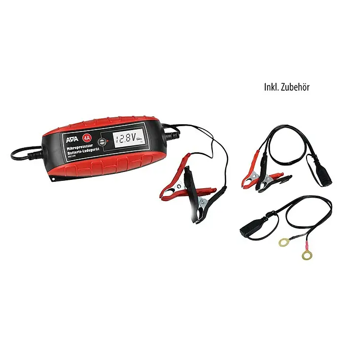 APA Batterie-Ladegerät - Ladestrom: 4 A, Geeignet für: AGM-/Gel-/Nass-/Blei-Säure-Batterien 6/12 V - Ansicht von oben