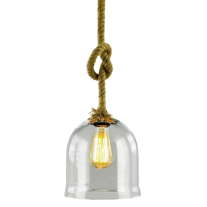 Lámpara colgante redonda Liperpool - 40 W, Ø x Al: 30 x 27 cm, Marrón, E27