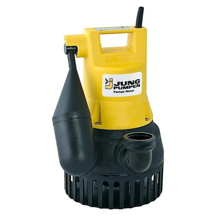 Jung Kellerentwässerungspumpe U5KS - 380 W, Max. Fördermenge: 11.500 l/h - Vorderansicht