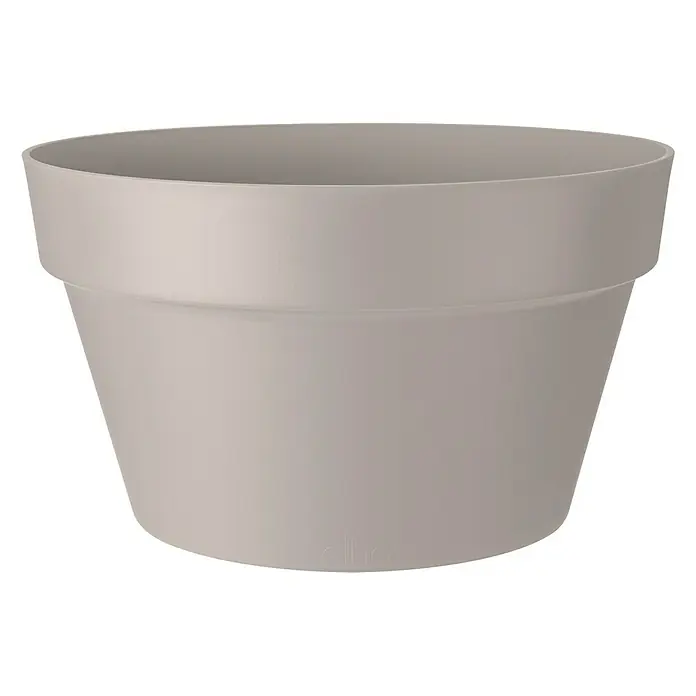 Elho Loft Urban Pflanzschale rund - Außenmaß (Ø x H): 35 x 20,2 cm, Kunststoff, Grau