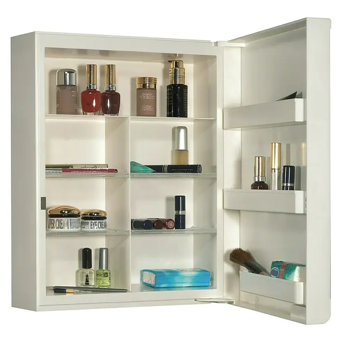 Sieper Spiegelschrank - B x H: 35 x 45 cm, Ohne Beleuchtung, Kunststoff, Weiß - Detailaufnahme