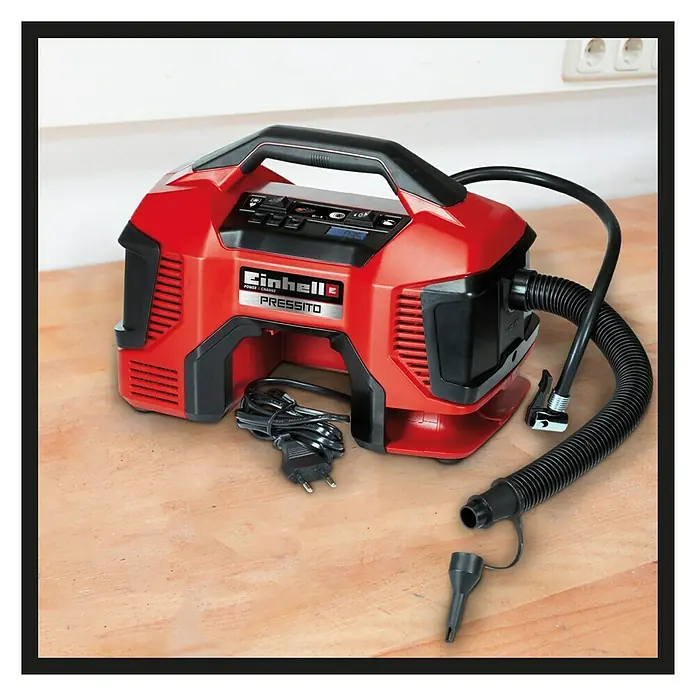 Einhell Power X-Change Hybrid-Kompressor Pressito - 11 bar, 90 W, 18 V, Ohne Akku - Detailaufnahme