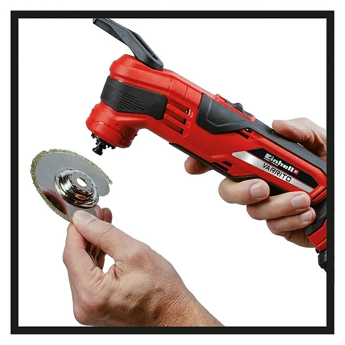 Einhell Power X-Change Aku višenamjenski alat Varrito - 18 V, Bez akumulatora, Kut oscilacija: 3,2° - Detaljan prikaz