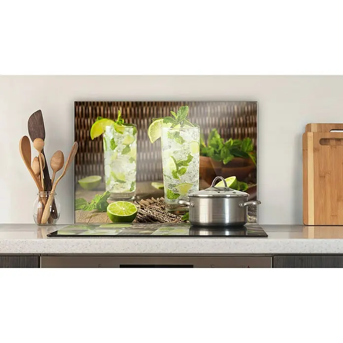 CUCINE Küchenrückwand - Caipirinha, 60 x 40 cm, Stärke: 6 mm, Einscheibensicherheitsglas (ESG) - Vorderansicht