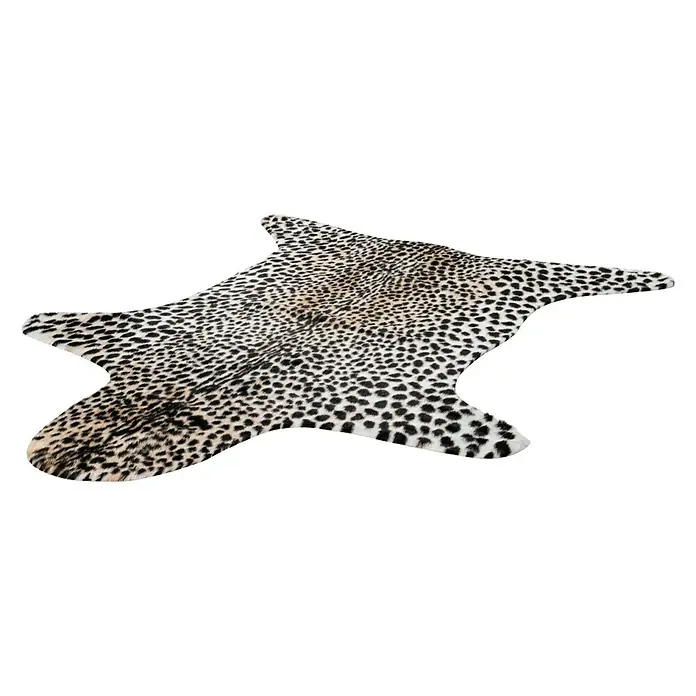 Deko-Kunstfell Rodeo - Gepard, Beige/Schwarz, 200 x 150 cm, 100 % Polyester - Linke Seitenansicht