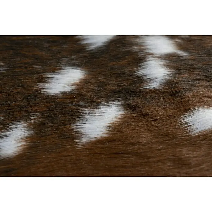 Deko-Kunstfell Rodeo - Reh, Braun/Weiß, 200 x 150 cm, 100 % Polyester - Detailaufnahme