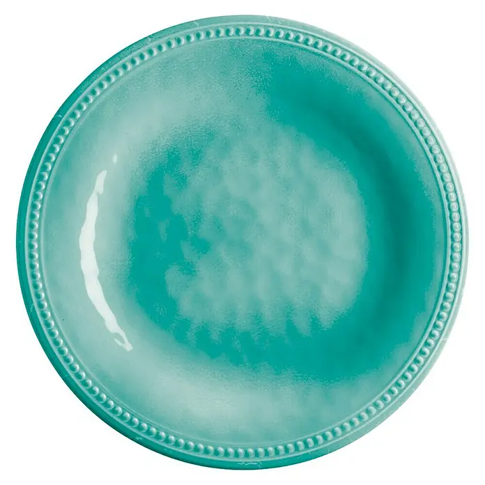 Marine Business Harmony Plato redondo Acqua - 6 uds., Diámetro: 21,5 cm, Plástico, Turquesa