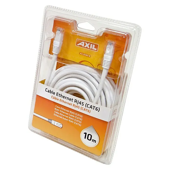 Cable para red CAT 6 - 10 m, Blanco