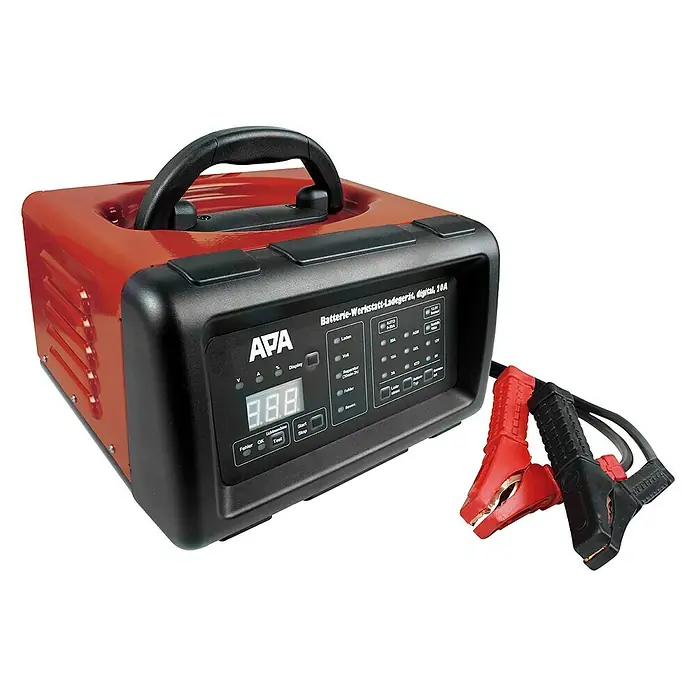 APA Batterie-Ladegerät mit Starthilfe - Ladestrom: 2 - 20 A, Geeignet für: AGM-/Gel-/Nass-/Blei-Säure-Batterien 6/12 V - Rechte Seitenansicht