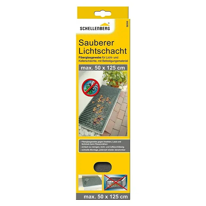 Schellenberg Lichtschachtabdeckung - Glasfaserverstärkter Kunststoff (GfK) - Vorderansicht