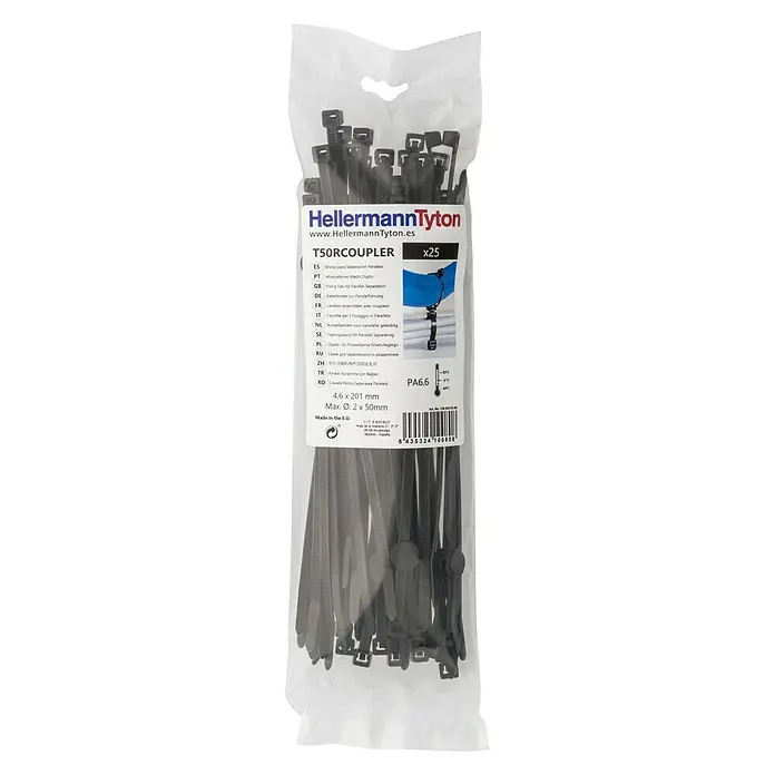 Ibelec Kabelbinders - Zwart, 25 st.