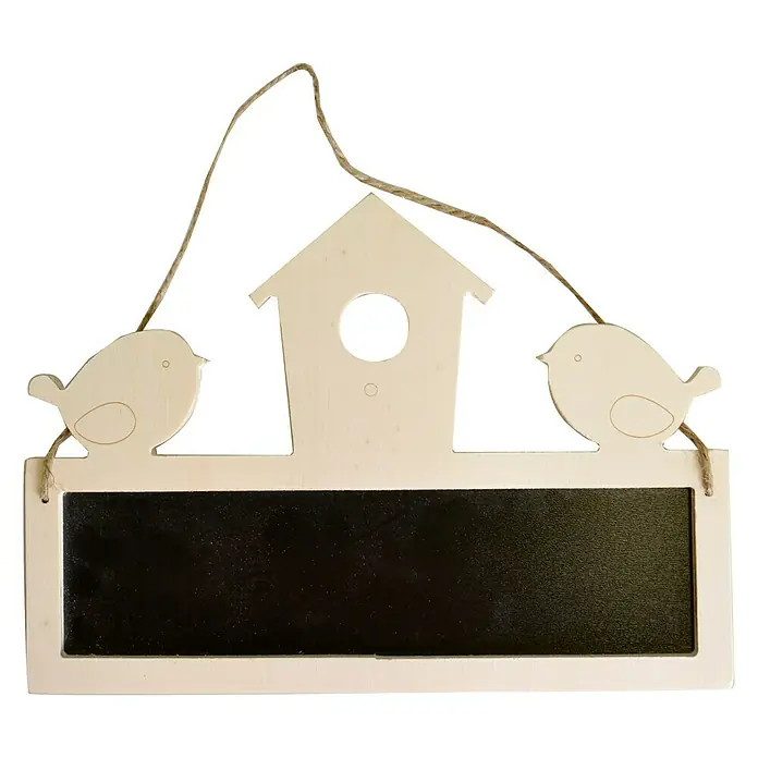 Artemio Pieza decorativa madera Pizarra nido - 27 x 17 cm, Madera
