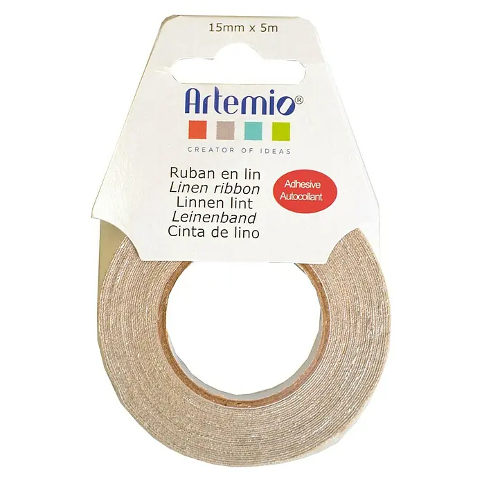 Artemio Cinta para manualidades - Lino, 15 mm x 5 m
