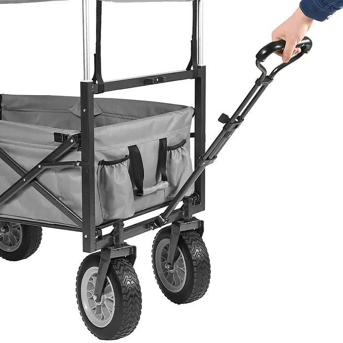 Sklopiva kolica - D x Š x V: 106 x 68 x 115 cm, Opteretivost: 60 kg, Može se saviti - Pogled sprijeda