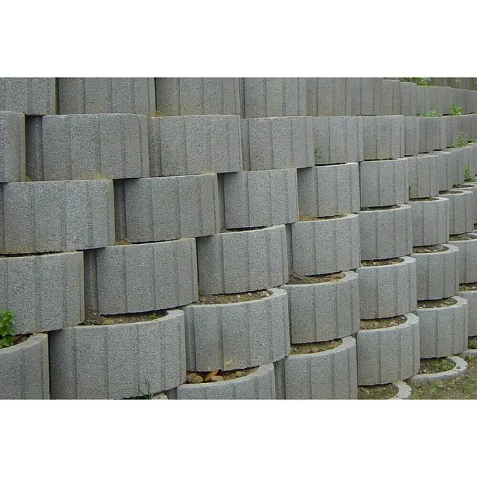 Pflanzstein - Grau, Ø x H: 40 x 25 cm, Beton