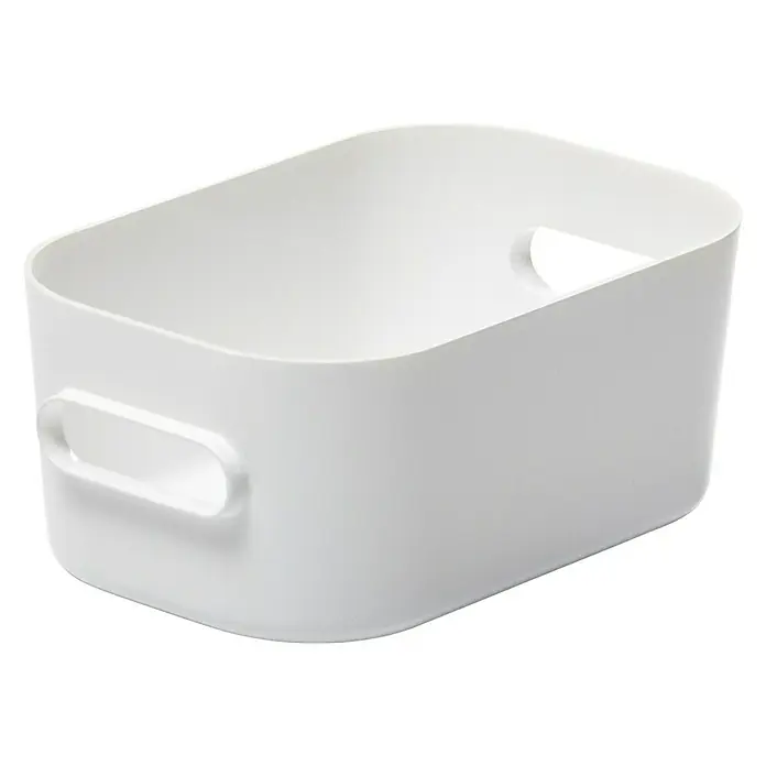 SmartStore Kutija za pohranjivanje Compact - D x Š x V: 14,5 x 9 x 6 cm, Plastika, Bijele boje - Pogled s lijeve strane