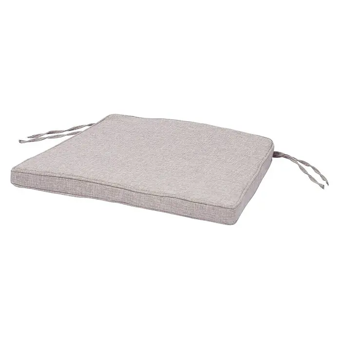 Sunfun Klubsessel-Kissen Georgia - L x B x H: 48 x 45 x 4 cm, Hellgrau