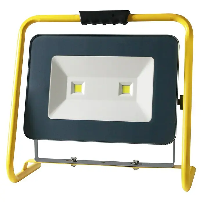 Profi Depot LED-Strahler Mobil - 80 W, Gelb/Schwarz, L x B x H: 40,5 x 44,4 x 22,3 cm, IP65, Kabellänge: 3 m