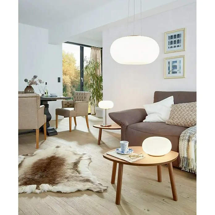 Eglo Style Wand- & Deckenleuchte Optica - 120 W, Weiß, E27