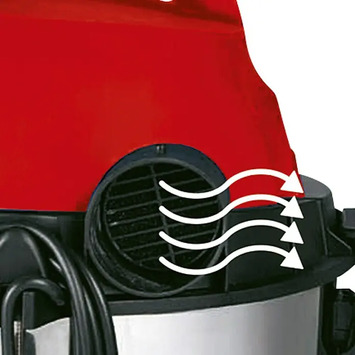 Einhell Aspirador en seco y húmedo TC-VC-1820 S - 1.250 W, Volumen de recipiente: 20 l