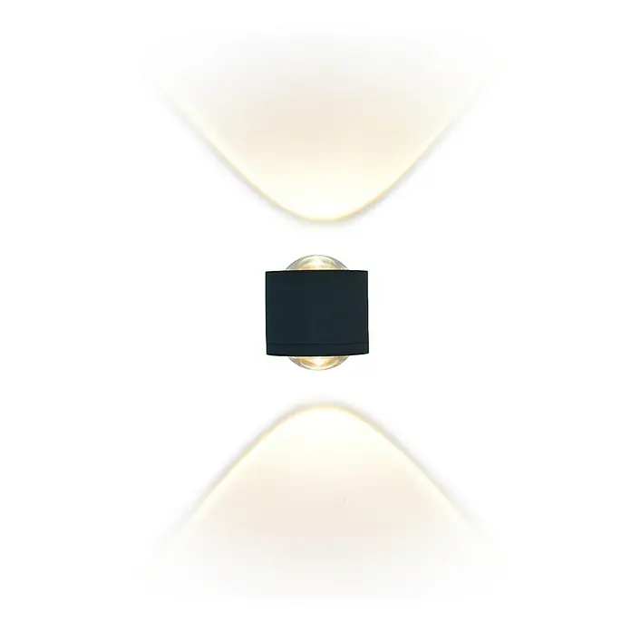Starlux LED-Außenwandleuchte Fano - 10 W, 12 x 9 x 10,5 cm, Anthrazit, IP54