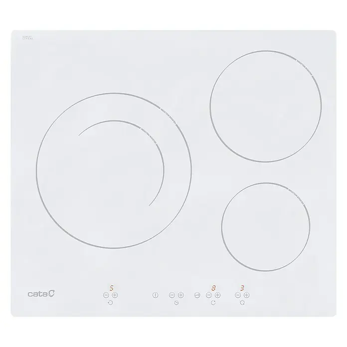 Cata Placa de inducción IB 6203 WH - Zonas de cocción: 3 ud., Temporizador