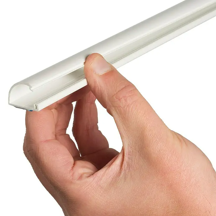 D-Line Kabelkanal Halbrund - 1 m, 50 x 25 mm, Weiß - Anwendungsbeispiel