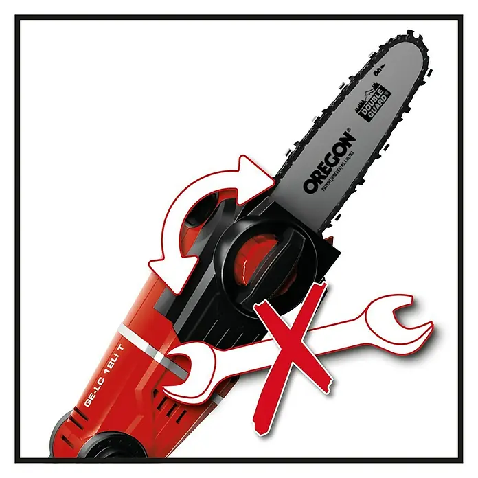 Einhell Power X-Change Hochentaster-Aufsatz GE-HH 18/45 Li T-Solo - Passend für: Einhell Akku-Multifunktionswekzeug GE-HH 18/45 Li T - Detailaufnahme