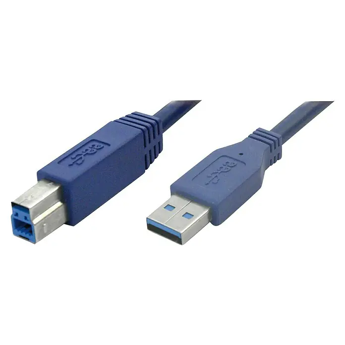 Metronic Cable USB - Largo: 1,5 m, Clavija USB A, clavija USB B, Azul