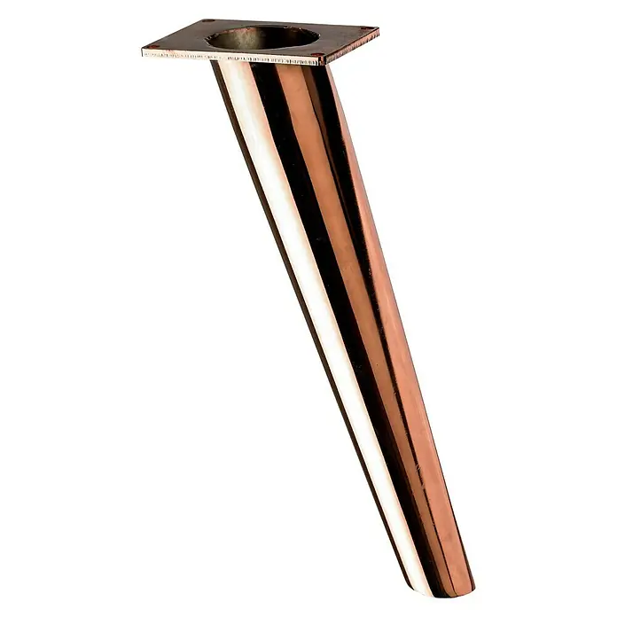 Hettich Möbelfuß Baiona - Ø x L: 80 x 270 mm, Traglast: 50 kg, Kupfer - Vorderansicht