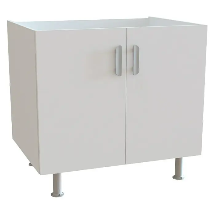 Top Element B Armario bajo fregadero - L x An x Al: 58 x 80 x 70 cm, Blanco