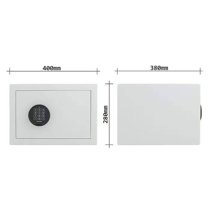 Rottner Möbeltresor Homestar - Elektronisches Zahlenschloss, L x B x H: 38 x 40 x 28 cm, Lichtgrau