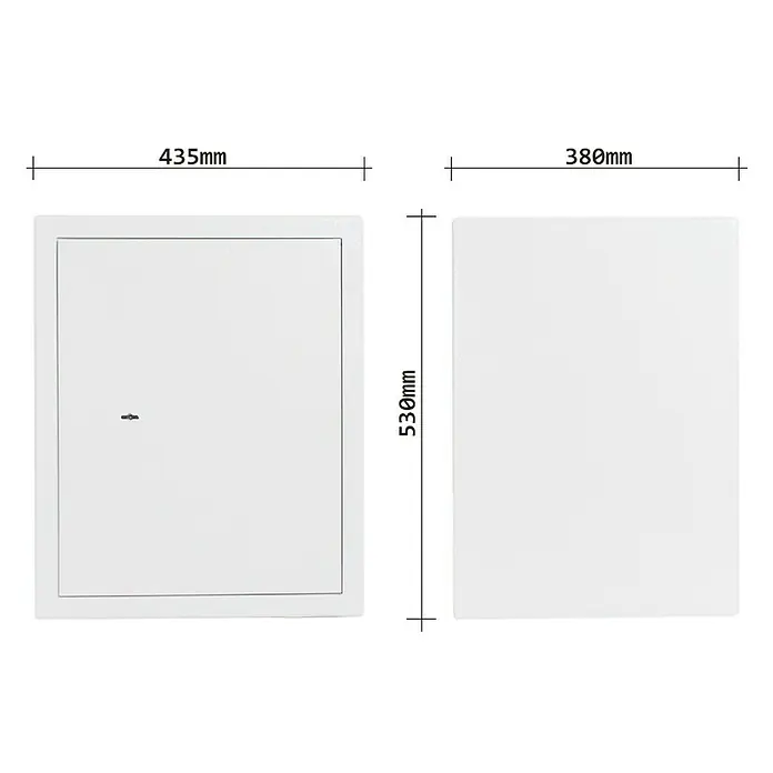 Rottner Möbeltresor Homestar - Doppelbartschloss, L x B x H: 38 x 43,5 x 53 cm, Lichtgrau