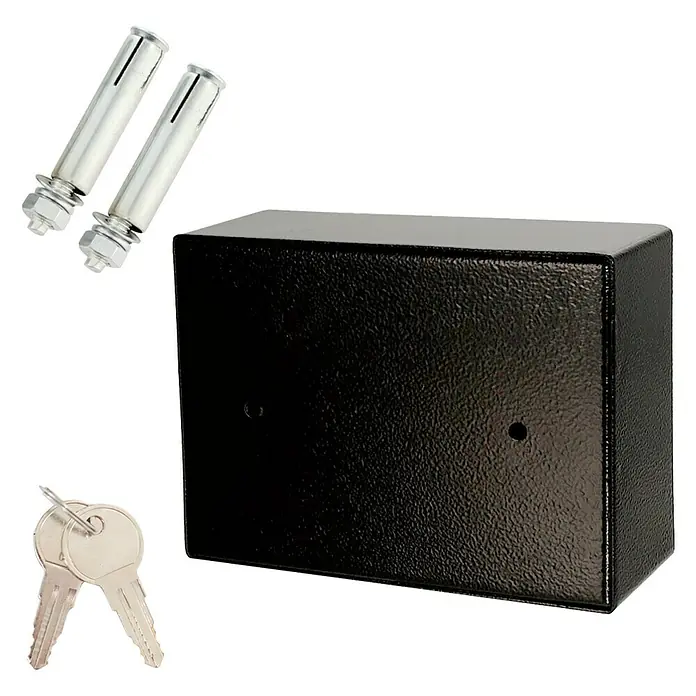 Rottner Schlüsselkasten X-Key - Elektronisches Zahlenschloss, L x B x H: 17 x 23 x 9,5 cm, Schwarz