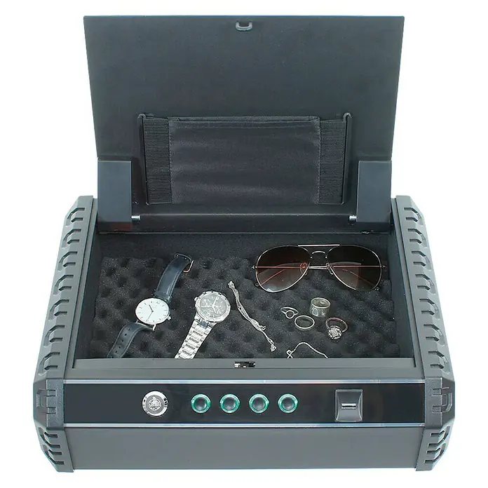 Rottner Dokumentenkassette Gunmaster - L x B x H: 27,5 x 37 x 10 cm, Elektronisches Fingerabdruckschloss