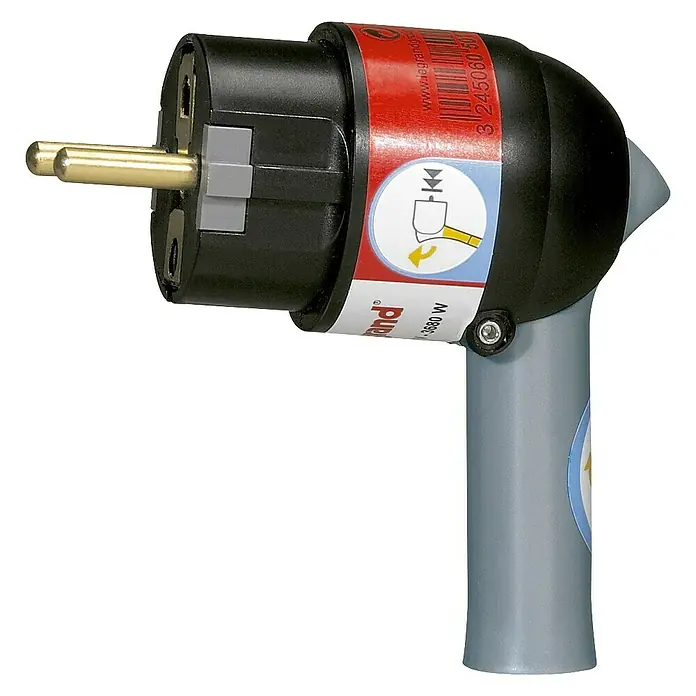 Legrand Clavija de protección angular - 16 A, Negro