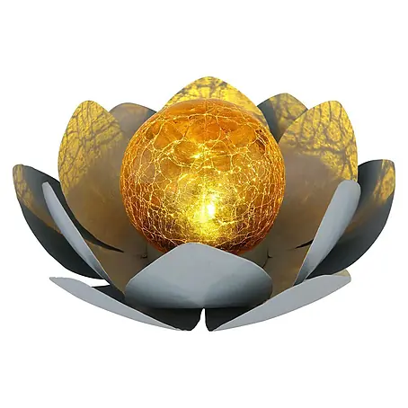 Globo  LED-Solar-Dekoleuchte Lotusblüte