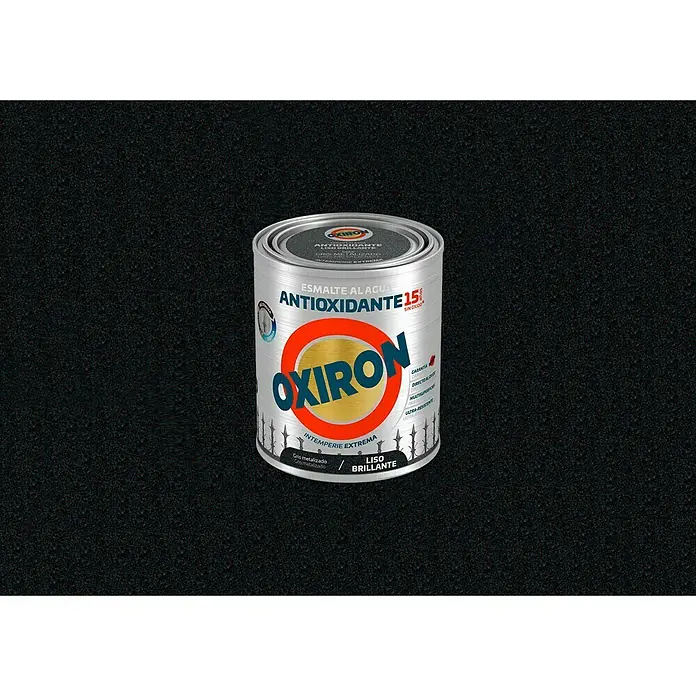 Oxiron Esmalte para metal - Gris metalizado, 750 ml, Brillante, Base al agua