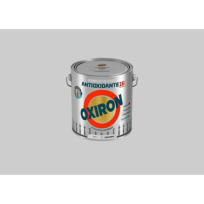 Oxiron Esmalte para metal - Blanco, 2,5 l, Protege la superficie