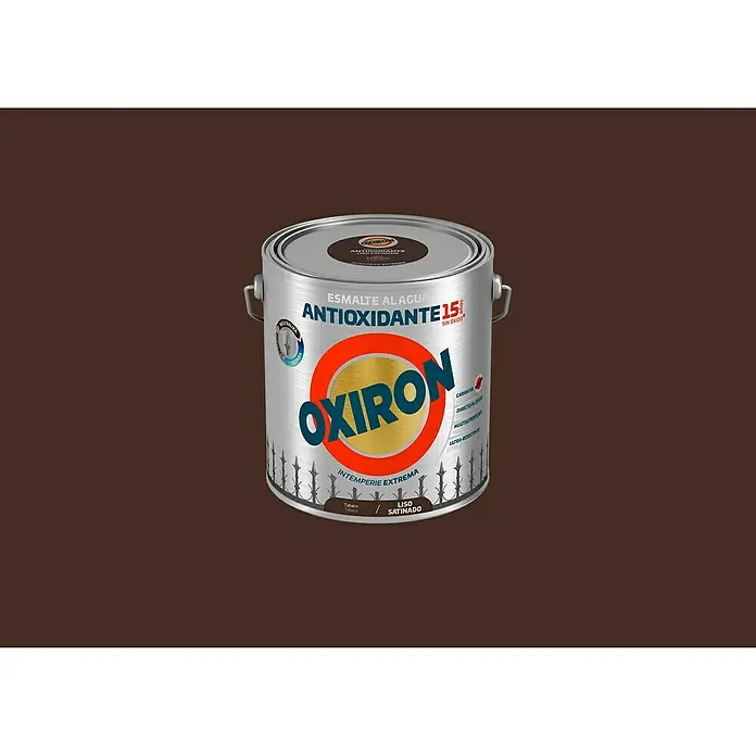 Oxiron Esmalte para metal - Tabaco, 2,5 l, Satinado, Base al agua