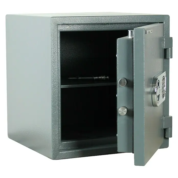 Rottner Brandschutztresor Atlas Fire - Elektronisches Zahlenschloss, L x B x H: 43 x 44 x 46 cm, Anthrazit