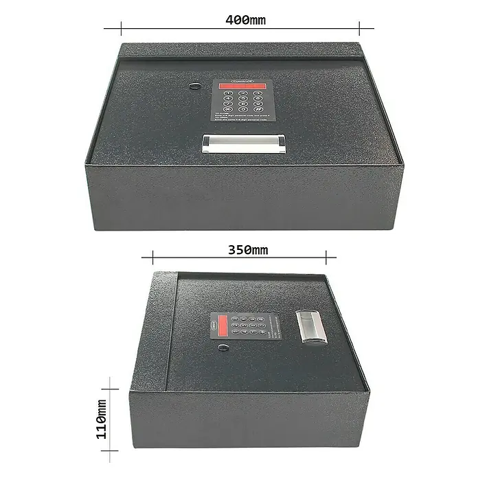 Rottner Möbeleinsatztresor Coverchest - L x B x H: 35 x 40 x 11 cm, Elektronisches Zahlenschloss