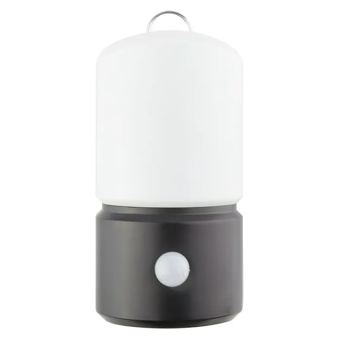 Ritter Leuchten LED svjetiljka sa senzrom pokreta - 1 W, Držač, 80 x 55 x 155 mm, Crne boje, Bijele boje - Pogled sprijeda
