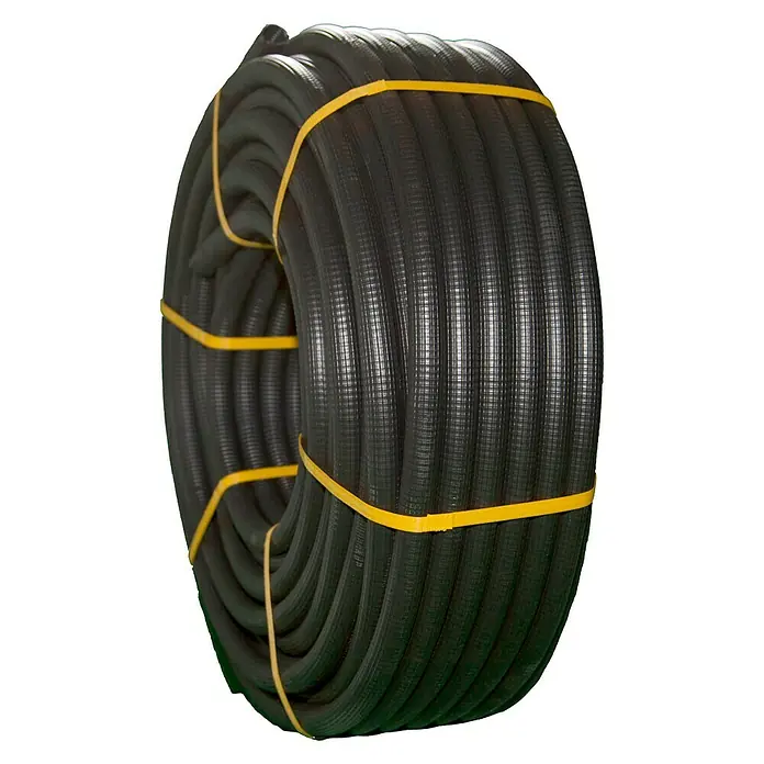 Tubo flexible forrado - EN 20, 100 m, Plástico, 320 N, Negro