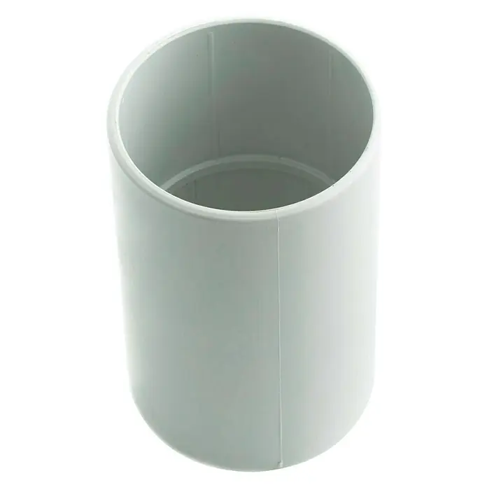 Manguito de plástico unión - EN 16, Plástico, Gris claro, 10 ud.
