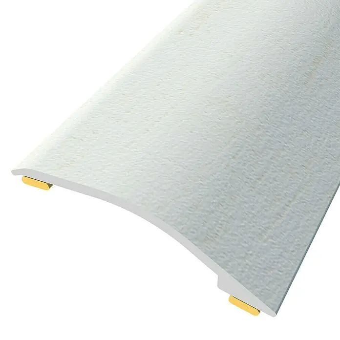 Baglinox Perfil de transición inclinado Plata - L3 - 90 cm x 38 mm, Pegado