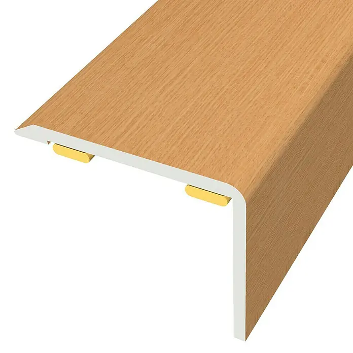 Baglinox Perfil angular Roble - 80 - 135 cm x 25 mm x 20 mm, Pegado
